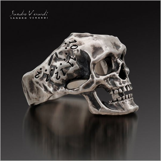 Silberring „Memento mori“