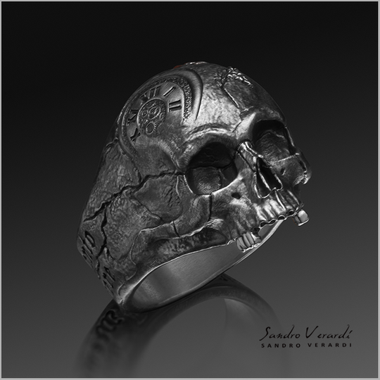 Silver Ring "Memento Mori"