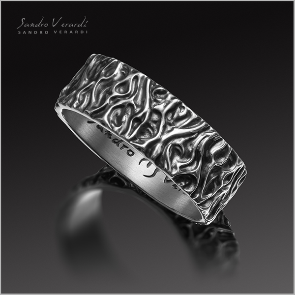 Silver Ring "Sleeping Fire"