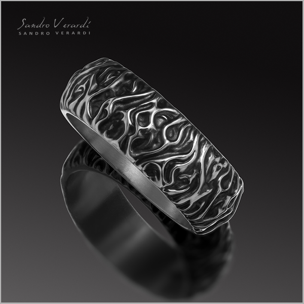 Silver Ring "Fire In The Wind"