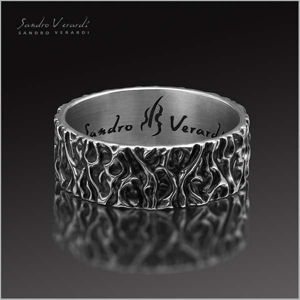 Silver Ring "Sleeping Fire"