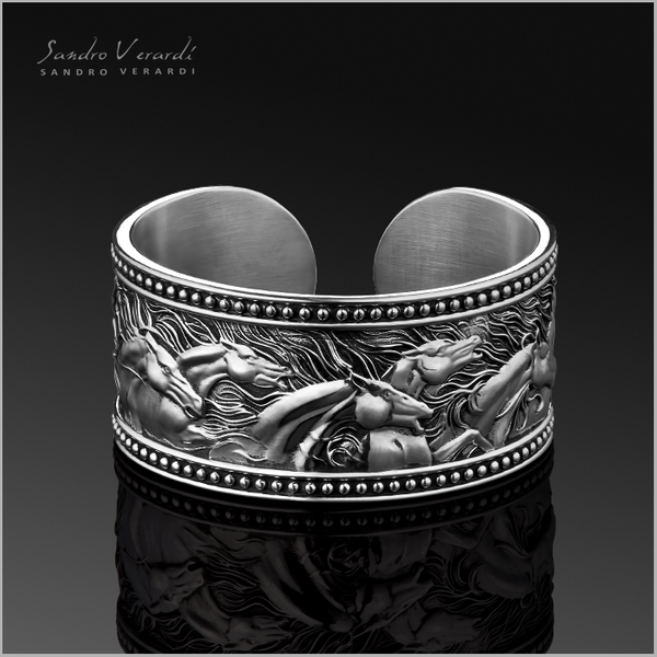 Silver Ring "Mustangs"